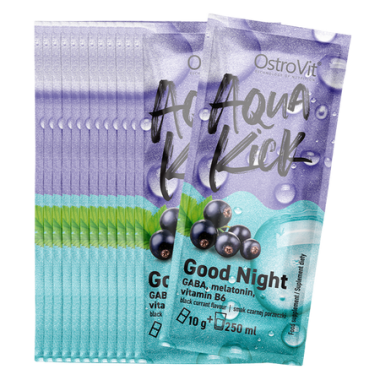 OstroVit Aqua Kick Good Night 10 g x 24 пакетиков (габа + мелатонин + Б6) комплекс для сна