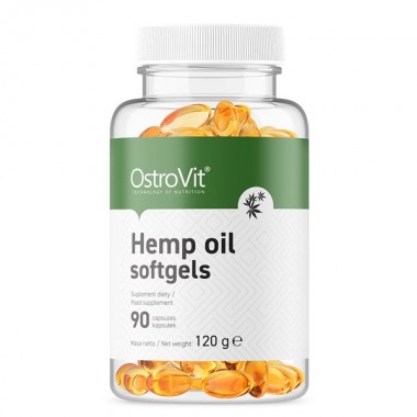 OstroVit Hemp Oil 90 капсул, конопляна олія