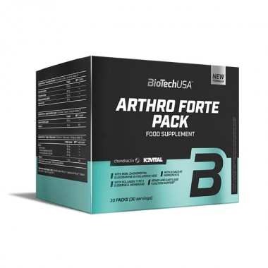 Biotech USA Arthro Forte Pack 30 пакетиків, комплексний препарат для зміцнення суглобів і зв'язок