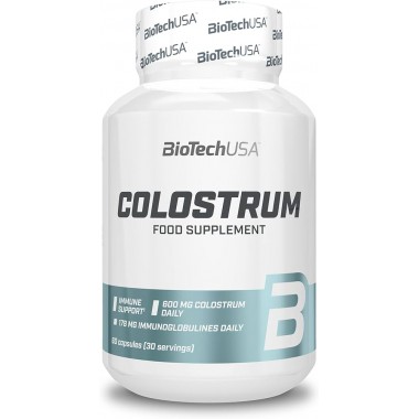 Biotech USA Colostrum 60 капсул, говяжье молозиво и селен