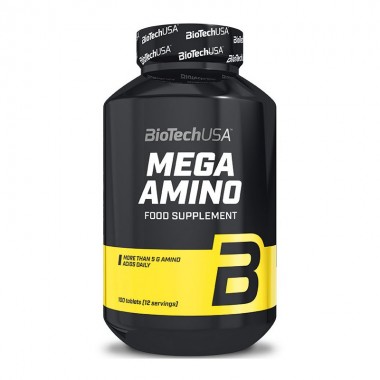 Biotech USA Mega Amino 100 таблеток, комплекс амінокислот