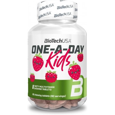 Biotech USA One-A-Day Kids 90 жувальних таблеток, комплексные витамины для детей от 4 лет Biotech USA One-A-Day Kids 90 жувальних таблеток, комплексные витамины для детей от 4 лет