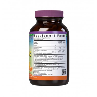 Bluebonnet Nutrition Rainforest Animalz Vitamin C 90 таблеток, жевательный витамин С, со вкусом апельсина