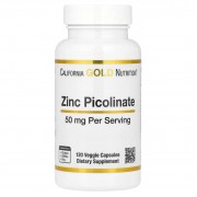 California Gold Nutrition Zinc Picolinate 50 mg 120 veg caps