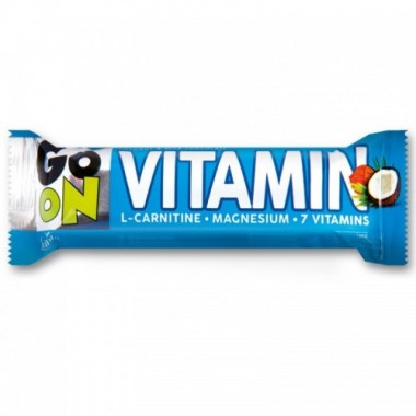 Go On Nutrition Vitamin Bar with L-carnitine-Magnesium 50 грамм, энергетический батончик, обогащенный витаминами, магнием и L-карнитином