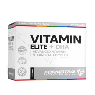 Formotiva Vitamin Elite + DHA 90 капсул, витамины и омега