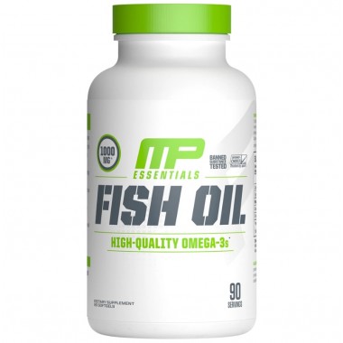 MusclePharm Fish Oil 90 капсул, рыбий жир с высоким содержанием незаменимых жирных кислот