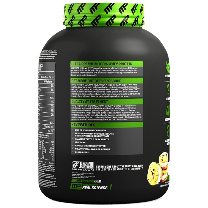 MusclePharm Combat 100% Whey 2270 грам, сироватковий протеїн