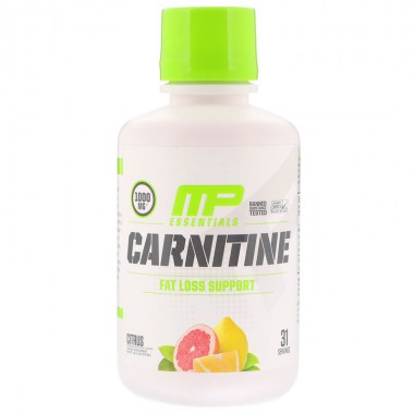 MusclePharm Carnitine 1000 mg 473 мл, рідкий карнітин, сприяння втрати жиру