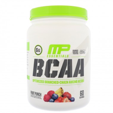 MusclePharm Essentials BCAA 3:2:1 516 грамів, незамінні амінокислоти в співвідношенні 3:1:2