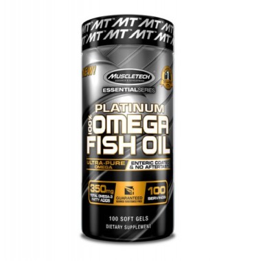 Muscletech Omega Fish Oil 100 мягких капсул, рыбий жир