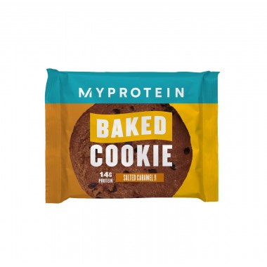 Myprotein Baked Cookie Protein 75 грам, домашнє протеїнове печиво з солоною карамеллю