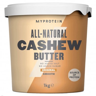 Myprotein Cashew Butter Crunchy 1000 грам, натуральне хрустке масло кешью