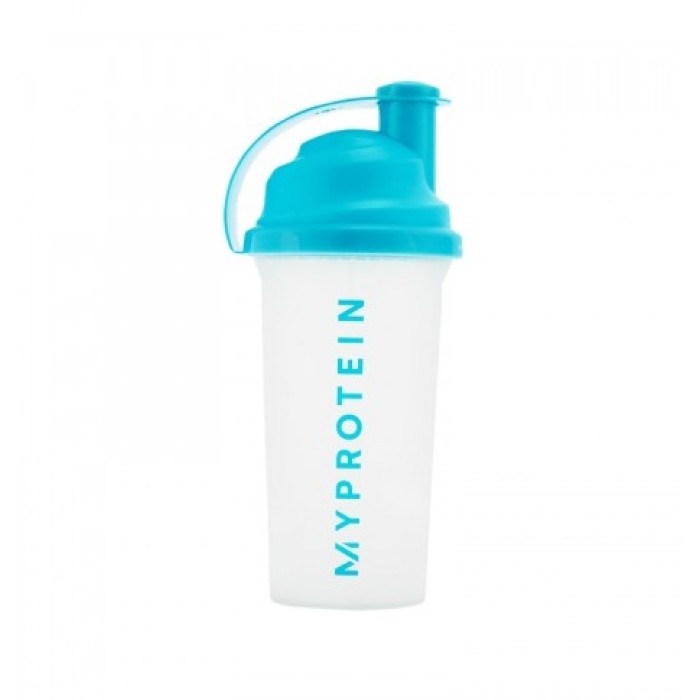 Myprotein Shaker MixMaster 700 ml, прозорий з голубою кришкою