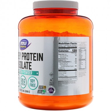 Now Foods Sports Whey Protein Isolate 2268 грам, ізолят сироваткового протеїну