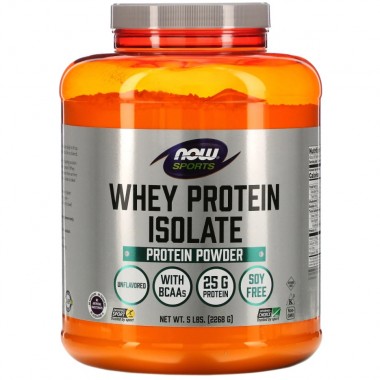 Now Foods Sports Whey Protein Isolate 2268 грамм, изолят сывороточного протеина