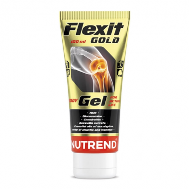 Nutrend Flexit Gold Gel 100 мл, масажний гель з комбінацією 7 активних речовин, для зовнішнього застосування