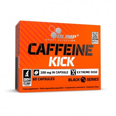 Olimp Caffeine Kick 200 mg 60 капсул, безводний кофеїн