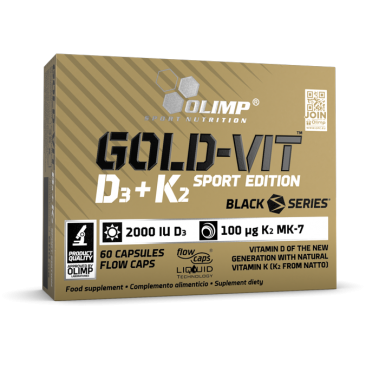 Olimp Gold Vit D3+K2 Sport Edition 2000 60 капсул, витамины D3, K2