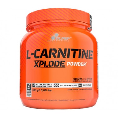 Olimp L-Carnitine Xplode Powder 300 грамм, L-карнитин в форме ароматизированного порошка с добавлением магния и витамина B6