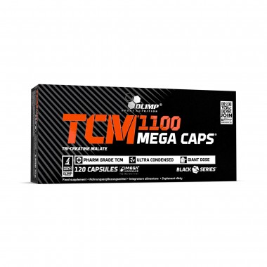 Olimp TCM 1100 Mega Caps 120 капсул, высококачественный креатин малат в капсулах