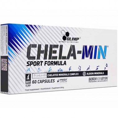 Olimp Chela-Min Sport Formula 60 капсул, набор высоко усваиваемых минеральных компонентов