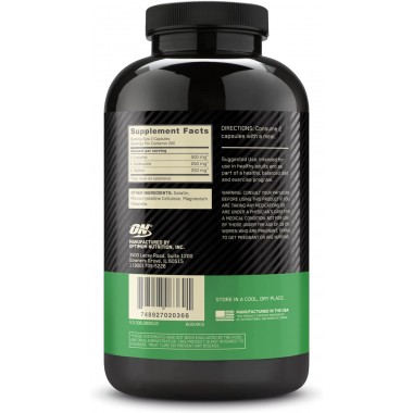 Optimum Nutrition BCAA 1000 400 капсул, аминокислоты бцаа в капсулах