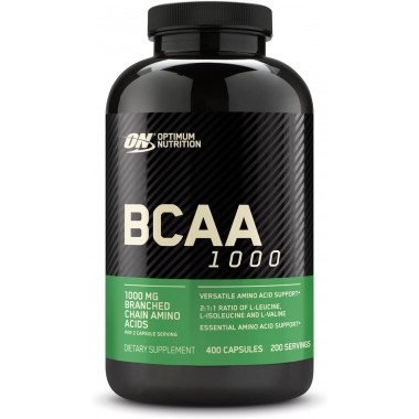 Optimum Nutrition BCAA 1000 400 капсул, аминокислоты бцаа в капсулах