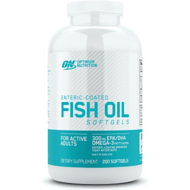 Optimum Nutrition Fish Oil 200 soft гелевих капсул, риб'ячий жир