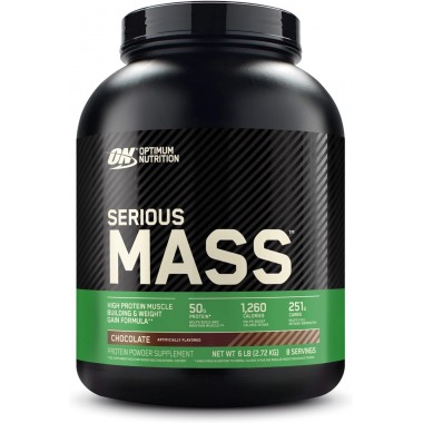 Optimum Nutrition Serious Mass 2730 грамм, американский гейнер