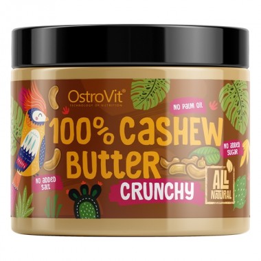 OstroVit 100% Cashew Butter 500 грамм, масло из орехов кешью