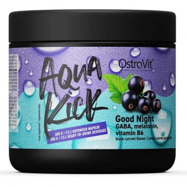 OstroVit Aqua Kick Good Night 300 грам, мелатонін, вітамін В6 та гамма-аміномасляна кислота