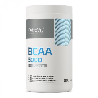 OstroVit BCAA 5000 mg 300 капсул, бцаа 2-1-1