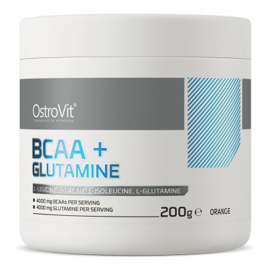 OstroVit BCAA + Glutamine 200 грамм, бцаа+глютамин OstroVit BCAA + Glutamine 200 грамм, бцаа+глютамин