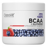 OstroVit BCAA + Glutamine 200 g Клубника-черника