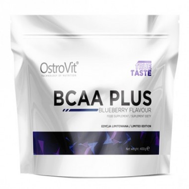 OstroVit Bcaa Plus 400 грам, амінокислоти бцаа 2:1:1, L-гліцин, L-глютамін та таурин