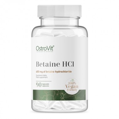 OstroVit Betaine HCL 90 капсул, гідрохлорид бетаїну