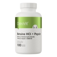 OstroVit Betaine HCL + Pepsin 100 caps (Немає пломби)