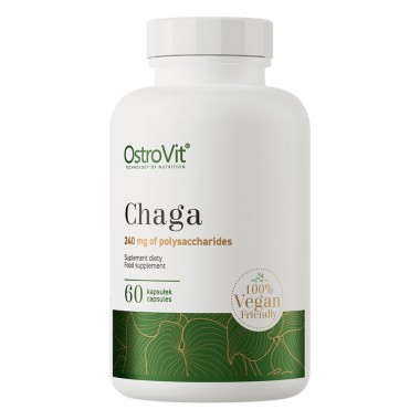 OstroVit Chaga Vege 60 капсул, экстракт грибов чага