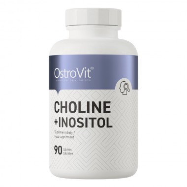 OstroVit Choline + Inositol 90 таблеток, холин битартрат и инозитол