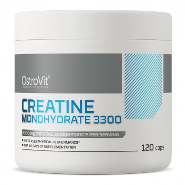 OstroVit Creatine Monohydrate 3300 mg 120 капсул, креатин моногідрат 