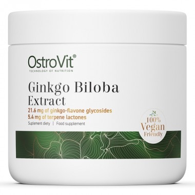 OstroVit Ginkgo Biloba Extract 50 грам, екстракт листя гінкго білоба