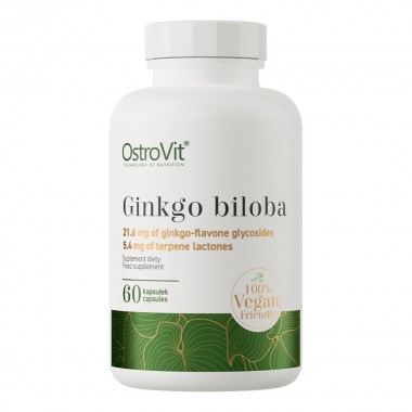 OstroVit Ginkgo Biloba VEGE 60 капсул, екстракт листя гінкго білоба