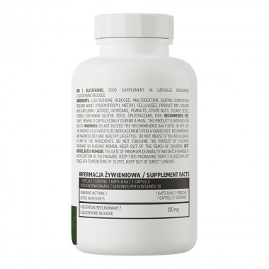 OstroVit Glutathione 90 капсул, L-глутатион