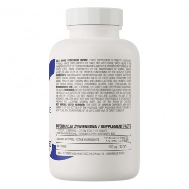 OstroVit Калия йодид Iodine Potassium Iodide 250 таблеток, калия йодид