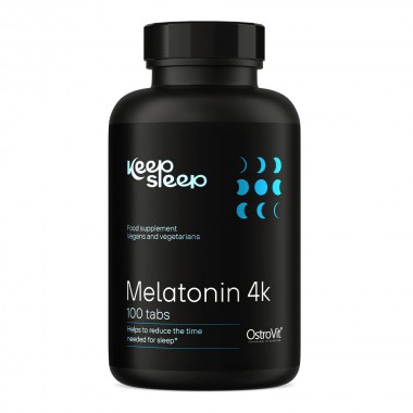 OstroVit Keep Sleep Melatonin 4K 100 таблеток, мелатонін