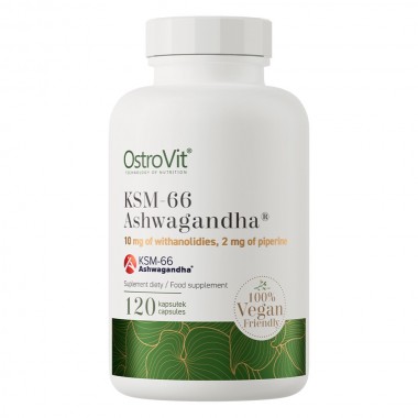 OstroVit KSM-66 Ashwagandha Vege 120 капсул, ашваганда