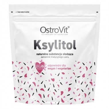 OstroVit Ksylitol 1000 грам, підсолоджувач ксиліт