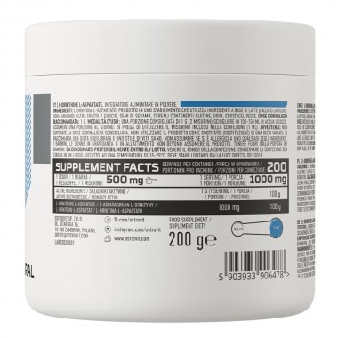 OstroVit L-Ornithine L-Aspartate 200 грамм, орнитин
