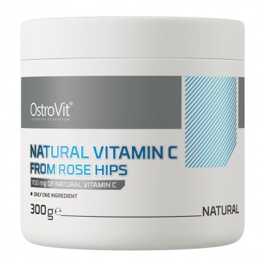 Ostrovit Natural Vitamin C From Rose Hips 300 грамм, натуральный витамин С из плодов шиповника